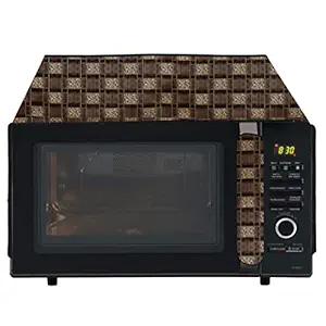 Wings Star Oven Top Cover for IFB 30 L Convection Microwave Oven 30FRC2 Floral Pattern (Multicolour) - Microwave Top Cover with 4 Utility Pockets and 1 Oven Handle Cover KUM40