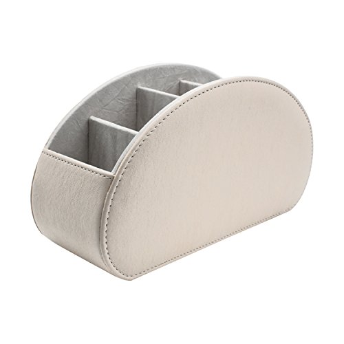 Fernbedienungshalter 5-Fach - PU Leder Organizer Für Schreibtisch