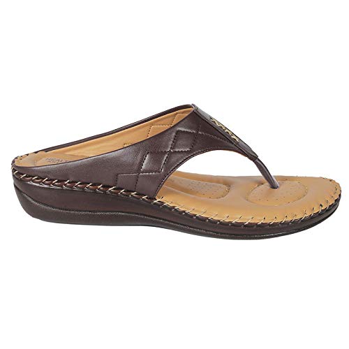 Image of HEALTH FIT Ortho Slippers-Dr Sandals for Women Suitable for Knee Pain, Diabetic & Orthopedic Footwear for Women HF356