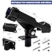 Bekith 2 Pack Fishing Rod Holder with Combo Mount, Adjustable Fishing Boat Rod Holder, Black Finish