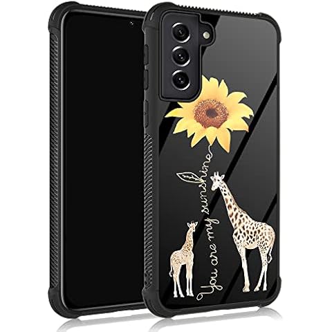 ZHEGAILIAN Giraffe Sunflower Galaxy S22 Case Cover