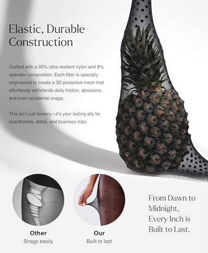 Sheer Tights for Women, Rip Resistant Pantyhose, 30D Pantyhose, Polka - Dot High Waist Compression Nylons2