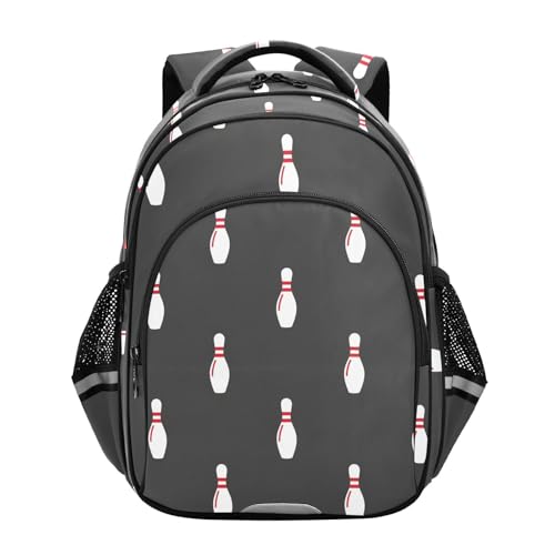 Emelivor Bowling Balls Kids Backpack School Backpacks Toddler Backpack Bookbag Book Bag for Kids,S