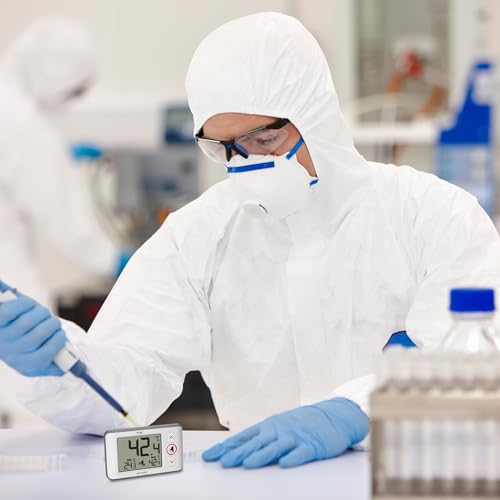 Thermomètre numérique TFA Dostmann LT202 blanc avec sonde étanche et alarme