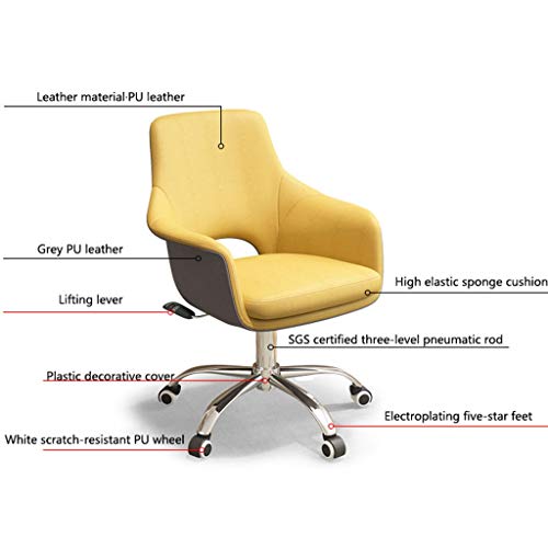 Chaise de bureau exécutif design moderne en cuir PU avec haut dossier - 3