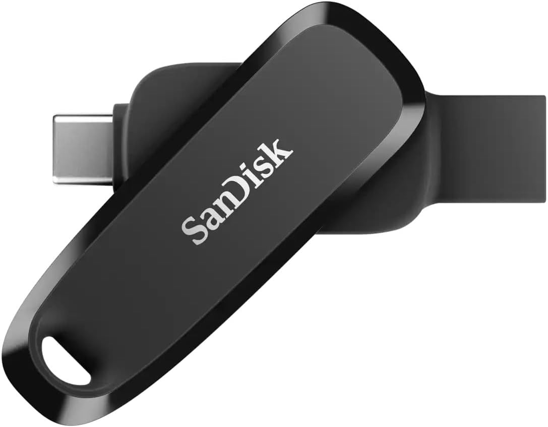 SanDisk 512GB Phone Drive for Android – The 2-in-1 USB for Smartphones, Tablets, and Computers – Thumb Drive with USB Type-C and Type-A Connectors – SDDDC6-512G-G46