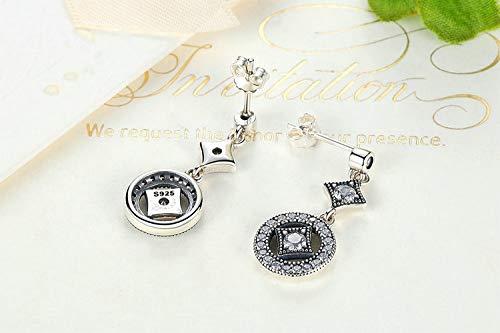 Pendientes de plata de ley 925 con gota AAA de brillo sofisticado para novias 6