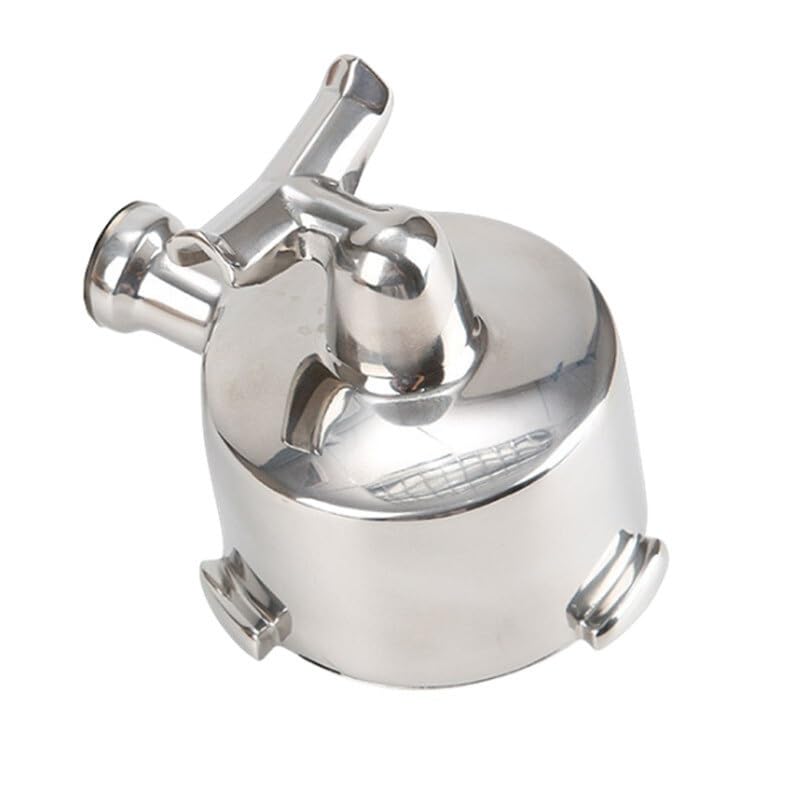 Compatible Para Delonghi Portafiltro sin fondo doble pico 51mm | Base abierta permite observar todo el flujo de extracción(Double Spout,Pressurized 1cup)