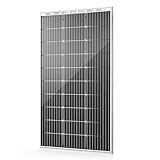 HQST 100W Bifacial Solar Panel 12V High Efficiency up to 25% with PERC Cell Technology,IP68 Waterproof for Enhanced Low Light Performance, Ideal for RV,Camper Van,Boat,Camping, Off-Grid Applications