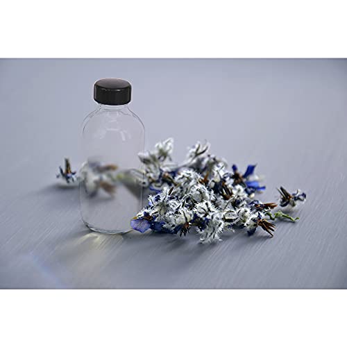 Bpfy 12 Pack Clear 4 Oz Glass Bottle With Caps, Funnel, Chalk Labels, Pen, Vanilla Extract Bottle, Boston Bottles For Potion, Juice, Ginger Shots, Turmeric Shots, Whiskey, Herbal Medicine, Maple Syrup #TOP2