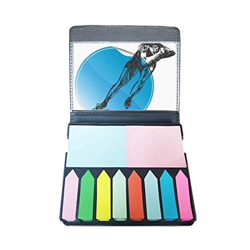 Marqueurs de page sports d'hiver bleu aquarelle pour ne plus perdre vos chapitres