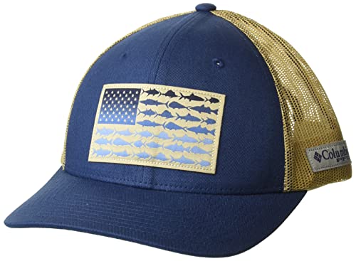 Image of Columbia Unisex-Adult PFG Snap Back Fish Flag Ballcap