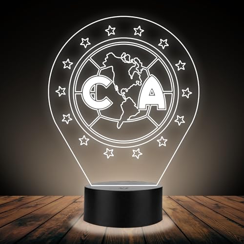 Opiniones y reviews de Lampara 3d . 41 Artea 19 Lámpara del América 3D,Lámpara Luz Nocturna Led,Lámpara Acrílico Luces Cambiantes,Equipos Futbol 3D,Futbol Soccer,Luces Noche 3D,Regalo ideal para los Fanáticos del...