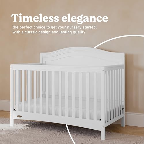 Image of Graco Paris 4-in-1 Convertible Crib, White