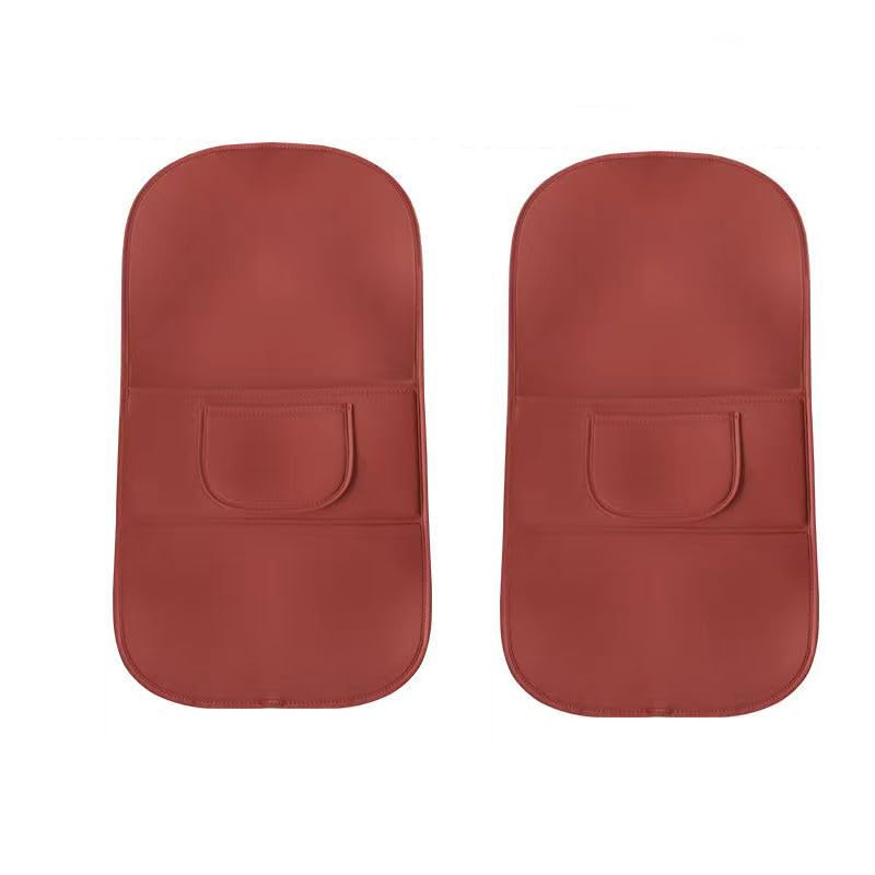 Auto Rückenlehnenschutz für VW Rabbit, Sitzschoner Auto Rückenlehne für Die Rückseite der Vordersitze Rücksitz Organizer Leder Wasserdicht Kick Pad Auto ZubehöR,C-2PCS