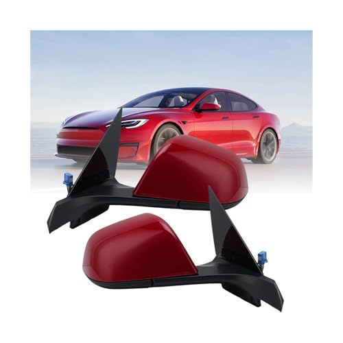 Rétroviseur cassé Tesla Model 3 gauche rouge remplacement complet
