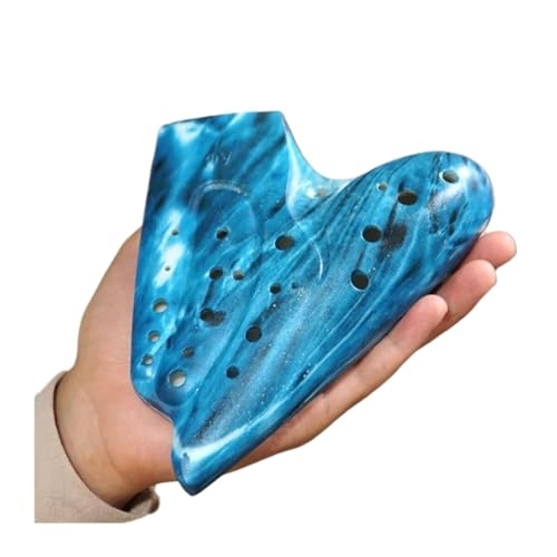 オカリナ楽器 デラックストリプルオカリナアルト C キープロフェッショナルオカリナレア初心者音楽ベルトアクセサリー(Color:2)