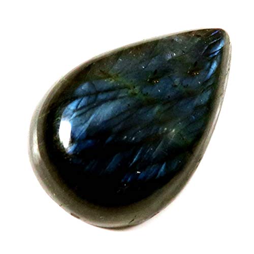 Labradorite cabochon en pierre naturelle de 28,6 cts pour création de bijoux uniques Ju94