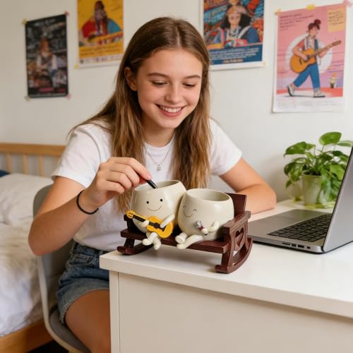 Pot avec visage souriant pour une décoration de bureau joyeuse
