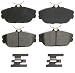 Wagner QuickStop ZX601 Semi-Metallic Disc Pad Set Includes Pad Installation Hardware, Front
