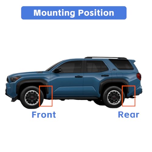 Image of Mud Flaps for 2025 Toyota 4Runner 2026 Mudflaps Splash Guards Front Rear Mudguard Kit 6th Gen 4 Runner Accessories (Extra Wide)