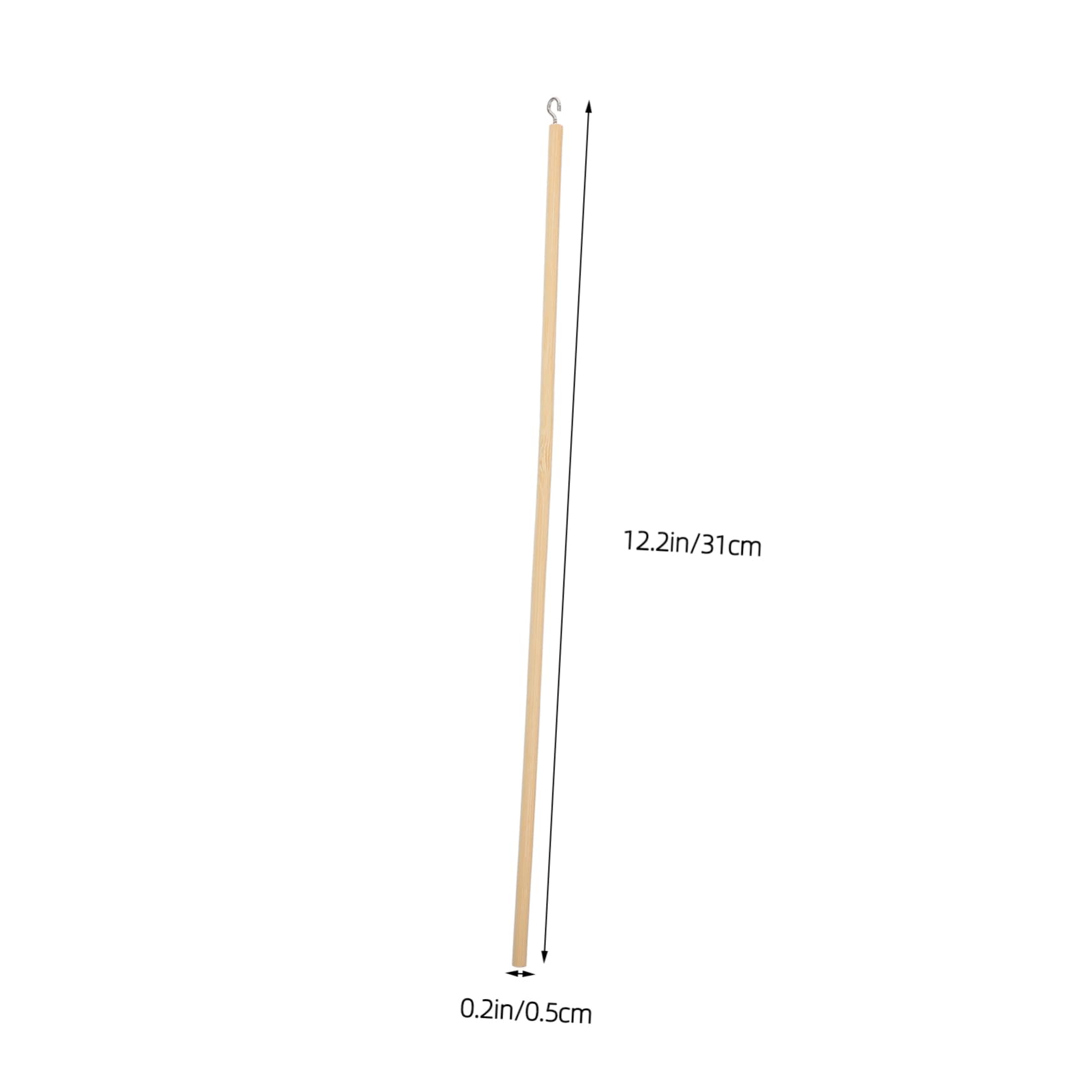 Garneck 10pcs Wooden Craft Sticks for DIY Puppet Manipulation Natural Wood Dowels for Shadow Projects Easy Handling and Precision Control Unfinished Hardwood Crafting Sticks