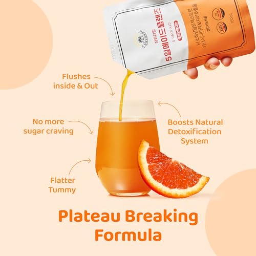 FreedomCafe 5 Day Detox Cleanse Ade Blood Orange Flavor - 5 Pack (16.90oz) - Supports Healthy Digestive and Regular Bowel Movements, Detox Cleanse for Weight Management and Belly Fat - Bowel Cleanse - Image 5