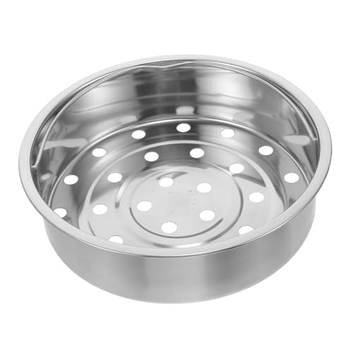 Alipis olla arrocera al vapor vaporera acero inoxidable bollos Olla de vapor portátil alimento cesta de vapor de arroz bandeja inserto de vapor vegetales al vapor Silver