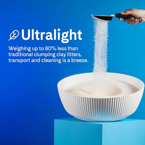 PrettyLitter Health Monitoring Cat Litter Lotus Flower Non Clumping Lightweight Low Tracking Color Changing Silica Gel Crystals Advanced Odor Control 6 Lbs Pack of 2 Two Month Supply