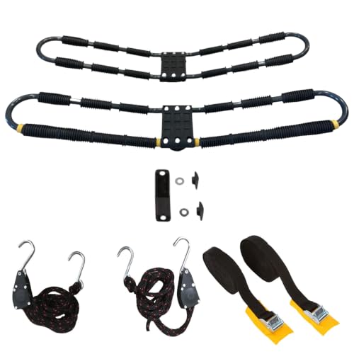 Suspenz Kayak Roof Rack with Tie Down Straps, EZ Roller V-Rack Car Top Carrier Mount for Kayak Canoe...