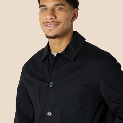 Amazon Essentials Men's Relaxed-Fit Stretch Cotton Utility Jacket3