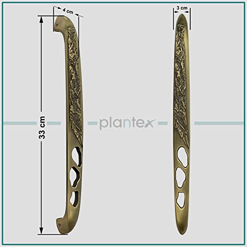Image of Plantex Heavy Duty Door Handle for Main Door /13-inches Antique Door Handle for Main Door /Pull Push Door Handle for Home /Office /Hotel - Pack of 1 (311-Brass Antique Finish) - 3 Years Warranty