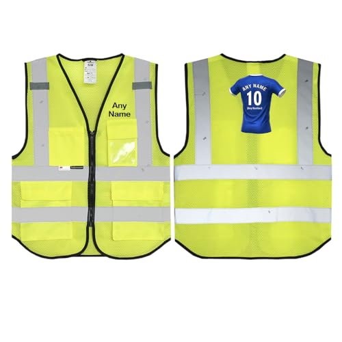 Gilet de sécurité haute visibilité bleu pour rester visible après le match