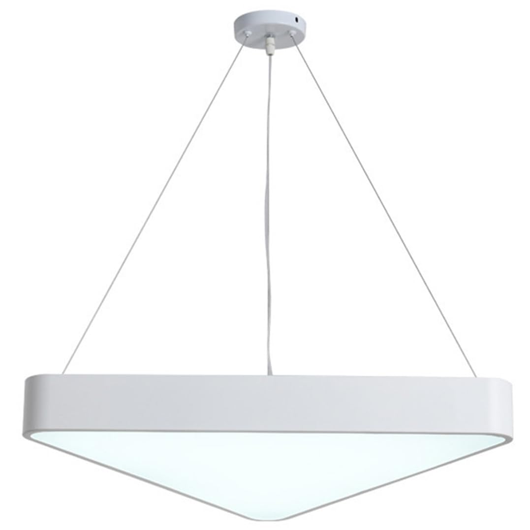 CWVYKNP Office Cone Pendant Lamp Daylight Bright Minimalist White Hanging Light Fixtures Industrial Ceiling Embedded Mount Chandeliers with Acrylic Shade for Commercial Use Supermarket Hallway