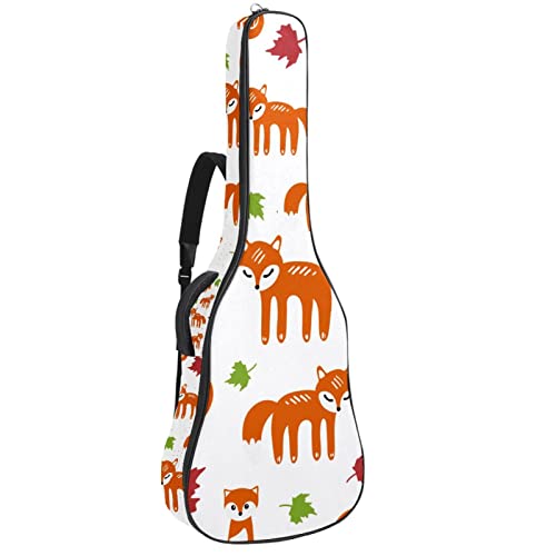Sac à dos pour guitare acoustique étanche avec motif arbre artistique 42.9x16.9x4.7 po