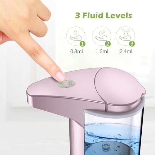 Image of KeeKit Automatic Sensor Soap Dispenser, 13oz / 370ml Touch-Free Liquid Soap Pump Dispenser, IPX4 Waterproof Battery Operated Pump for Kitchen, Dish, Soap, Bathroom, Home