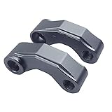 Evomosa Motorcycle Rearview Mirrors Extension Riser Extend Adapter 10mm for R 1200 GS 1200GS R1200GS LC Adventure ADV 2013 2014 2015 (Titanium)