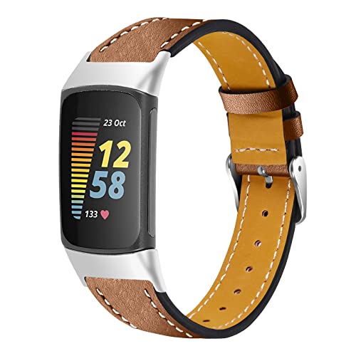Feigand ���U�[�o���h Fitbit Charge 6/Charge 5�Ή� �{�v���X�g�o���h �����p�X�g���b�v �j�����p (�u���E��)