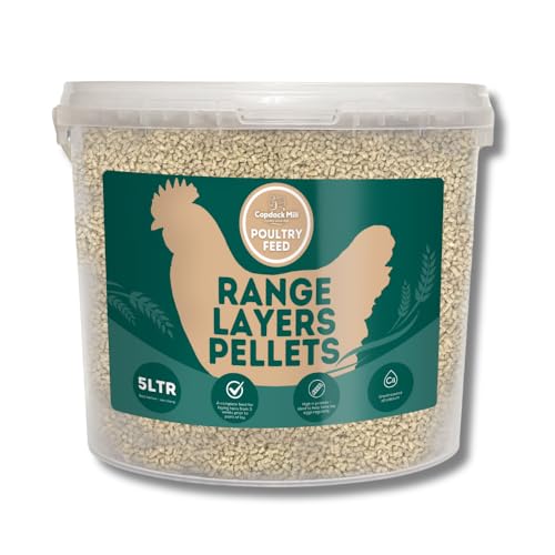 Copdock Mill Range Layers Pellets Chicken Feed 3.5kg / 5L Tub Food for Hens and Laying Poultry Ducks Geese Bantams 100% Natural Pellets