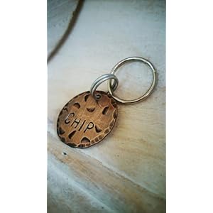 Dog Tags for Dogs, Cookie Dog Tag, Biscuit Pet Tag, Foodie Dog Tag, Pet ID Tag, Dog Tag, Dog Tags, Hand Stamped Tags, Dog Tag, Pet Tag, Cat Tag (1″)