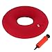 Coussin Gonflable en Anneau 34cm Coussin d'assise pour Coccyx, Grossesse, Accouchement, incluant Pompe à air(Rouge)