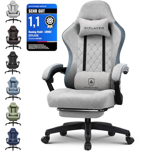 GTPLAYER Gaming Stuhl Ergonomischer Gaming Sessel...