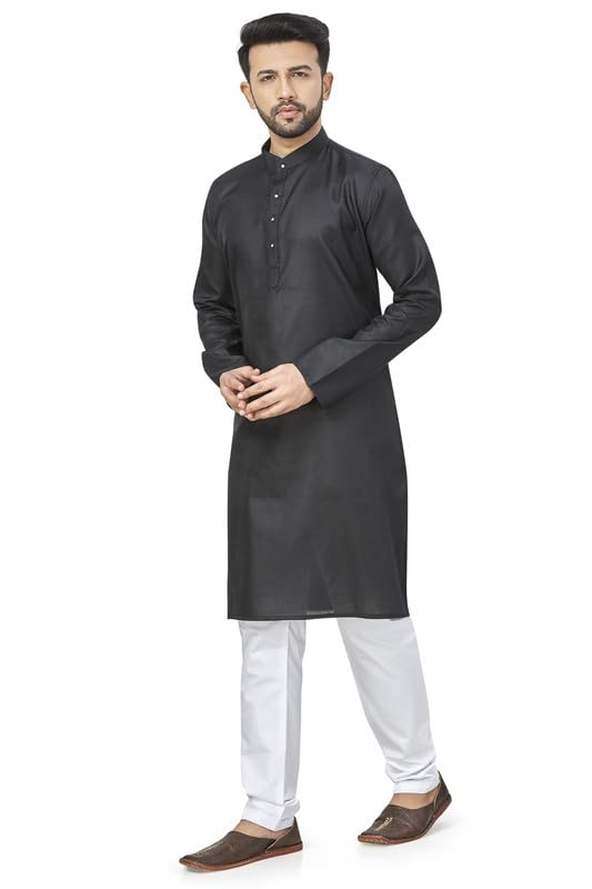 Be Active Men's Cotton Regular Shirt (N2-Rfsk0001-Set_Black