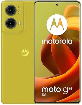 Motorola Moto G85 5G (256GB, 8GB) 6.67 3D Curved pOLED, Android 14 (International Model Unlocked for T-Mobile Mint Tello & Global ) XT2427-1, Green