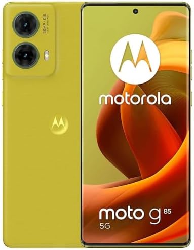 Motorola Moto G85 5G (256GB, 8GB) 6.67 3D Curved pOLED, Android 14 (International Model Unlocked for T-Mobile Mint Tello & Global ) XT2427-1, Green