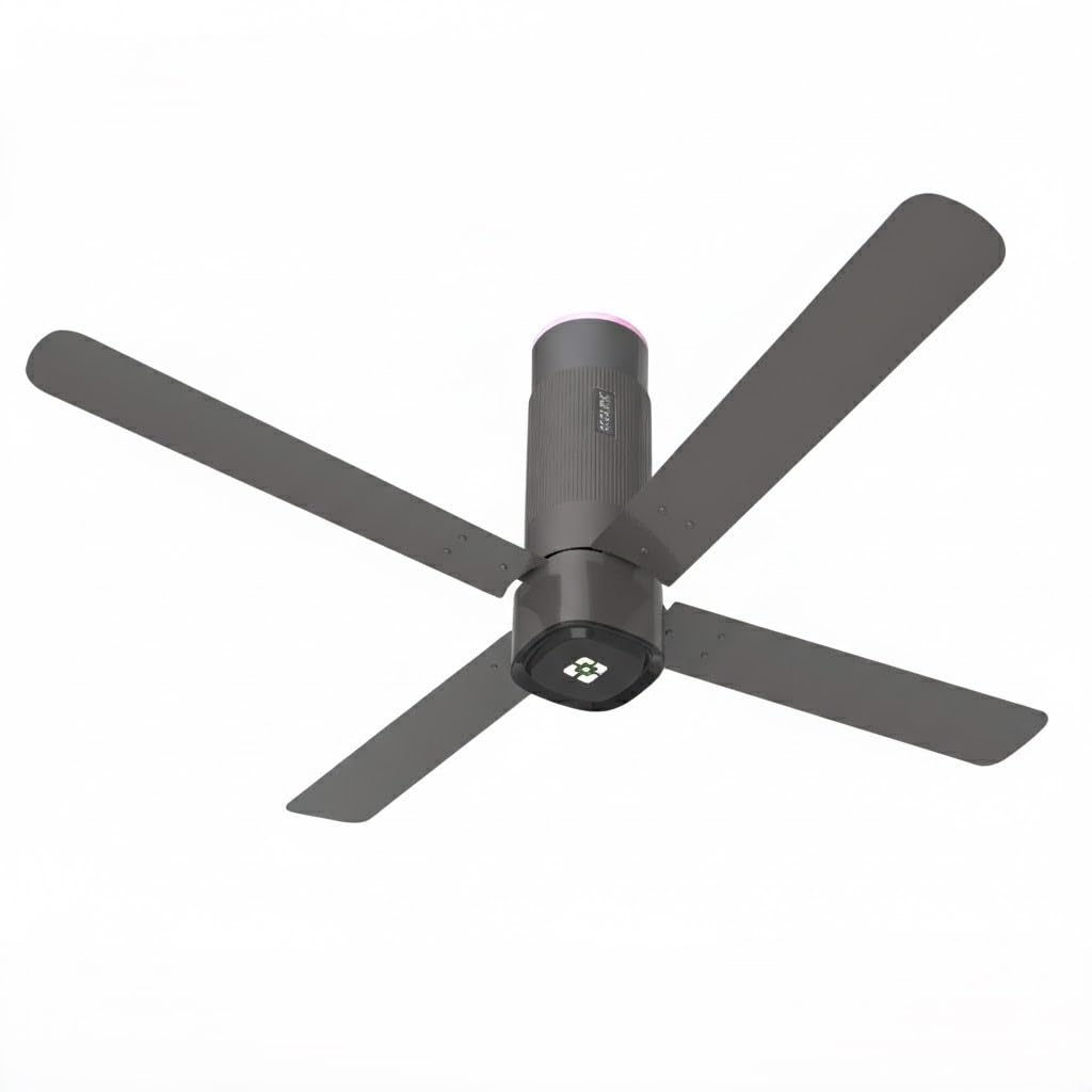 EcoLink Airoquad 1200mm Ceiling Fan | Titanium Grey Finish | High-Speed Air Delivery | Energy Efficient Motor | Stylish 4-Blade Design for Home & Office | Pack of 1-image-29