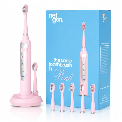 Sonic Electric Toothbrush for Adults with 5 Soft Bristle Heads