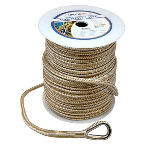 Sea Dog 302110060G/W-1 Premium Double Braided Nylon Anchor Line - 3/8