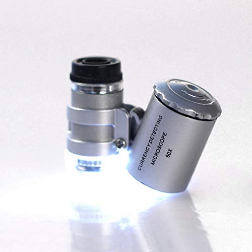 45x Handheld Mini szkło powiększające 1 sztuk LED podświetlane szkło powiększające wykrywacz pieniędzy jubilerzy lupa kieszonkowy przenośny mikroskop The New
