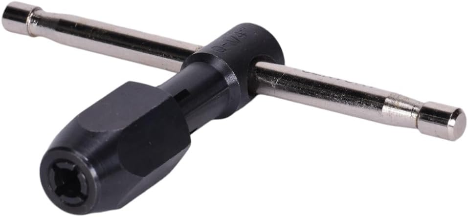 Century Drill & Tool 98501 T-handle Tap Wrench, 0-Inch - 1/4-Inch, steel